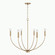 Ansley Six Light Chandelier in Aged Brass (65|452161AD) Ansley Six Light Chandelier in Aged Brass (65|452161AD)