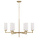 Alyssa Six Light Chandelier in Aged Brass (65|451761AD)