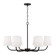 Brody Six Light Chandelier in Matte Black (65|449462MB706)