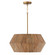 Nadeau Four Light Pendant in Light Wood and Patinaed Brass (65|351041LW)