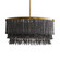 Baja Three Light Chandelier in Dark Gray Wash (314|45083)