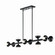 Palta Ten Light Linear Chandelier in Black (12|52645BK)