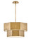 Facet LED Convertible Chandelier in Heritage Brass (13|46994HB)