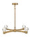 Lyric LED Chandelier in Heritage Brass (138|FR41545HB)