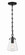 Voss One Light Mini Pendant in Matte Black (60|VSS7002MK)