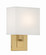 Brent One Light Wall Sconce in Vibrant Gold (60|BREA3632VG)