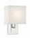 Brent One Light Wall Sconce in Polished Nickel (60|BREA3632PN)