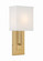 Brent One Light Wall Sconce in Vibrant Gold (60|BREA3631VG)