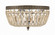 Waltham Three Light Flush Mount in Olde Brass (60|712OBGTMWP)
