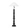 Miela Two Light Floor Lamp in Forged Iron/Ceramic Black Motif (67|PFL1564FORCBF)