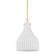 Corinthia One Light Pendant in Aged Brass (428|H881701LAGB)