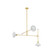 Billie Three Light Chandelier in Aged Brass/Soft White (428|H878803AGBSWH)