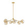 Trixie Six Light Chandelier in Aged Brass (428|H861806AGB)