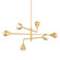Luciel Six Light Chandelier in Vintage Gold Leaf (428|H850806VGL)