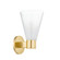 Alma One Light Wall Sconce in Aged Brass (428|H838101AGB)