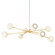 Saylor Eight Light Chandelier in Aged Brass/Soft Cream (428|H832808AGBSCR) Saylor Eight Light Chandelier in Aged Brass/Soft Cream (428|H832808AGBSCR)
