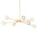 Saylor Eight Light Chandelier in Aged Brass (428|H832808AGBSCR)
