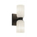 Nola Two Light Wall Sconce in Black/Glossy Opal Glass (347|WS57712BKGO)