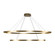 Ovale LED Chandelier in Brushed Gold (347|CH79253BG)