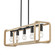 Camden Five Light Linear Pendant in Matte Black (62|6085LPBLKNR)