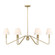 Kennedy Six Light Linear Pendant in Brushed Champagne Brass (62|3690LPBCBIL)