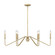 Kennedy Six Light Linear Pendant in Brushed Champagne Brass (62|3690LPBCB)