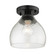 Ariella BLK One Light Semi-Flush Mount in Matte Black (62|1094SFBLKHCG)