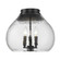 Ariella Three Light Flush Mount in Matte Black (62|10943FMBLKHCG)