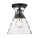 Malta One Light Flush Mount in Matte Black (62|0511FMBLKCLR)