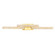 Stagger LED Vanity in Brass (401|1588W363624)