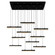 Stagger LED Chandelier in Black (401|1588P4810101)