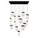 Lava LED Chandelier in Black (401|1587P4814101RC)