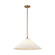 Serena One Light Pendant in Aged Gold/Opal Glass (452|PD451820AGOP)
