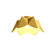 Physalis One Light Ceiling Mount in Organic Gold (486|509249)