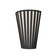 Slatted One Light Wall Lamp in Organic Grey (486|45650)