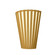 Slatted One Light Wall Lamp in Organic Gold (486|45649)
