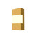 Clean Two Light Wall Lamp in Organic Gold (486|42849)