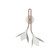 Sakura One Light Wall Lamp in Organic White (486|413547)