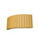 Slatted Two Light Wall Lamp in Organic Gold (486|403949)