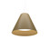 Conical LED Pendant in Organic Gold (486|295LED49)