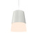 Conical One Light Pendant in Organic White (486|26447)
