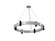 Flow Eight Light Pendant in Organic White (486|149947)