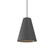 Conical One Light Pendant in Organic Grey (486|148350)