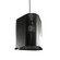 Living Hinges One Light Pendant in Organic Black (486|148146)