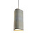 Living Hinges One Light Pendant in Organic White (486|147947)