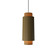 Cylindrical One Light Pendant in Organic Gold (486|147849)