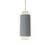 Cylindrical One Light Pendant in Organic White (486|147847)