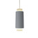 Cylindrical One Light Pendant in Organic White (486|147747)