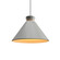 Conical One Light Pendant in Organic White (486|147447)