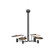 Dot Four Light Pendant in Organic Grey (486|141950)